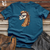 Viking Goods Seahorse Ocean Swell Hipster Hues Cotton Tee Deep Teal / L