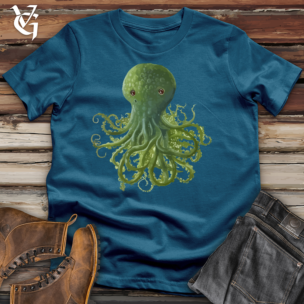Viking Goods Seaweed Octopus Cotton Tee Deep Teal / L