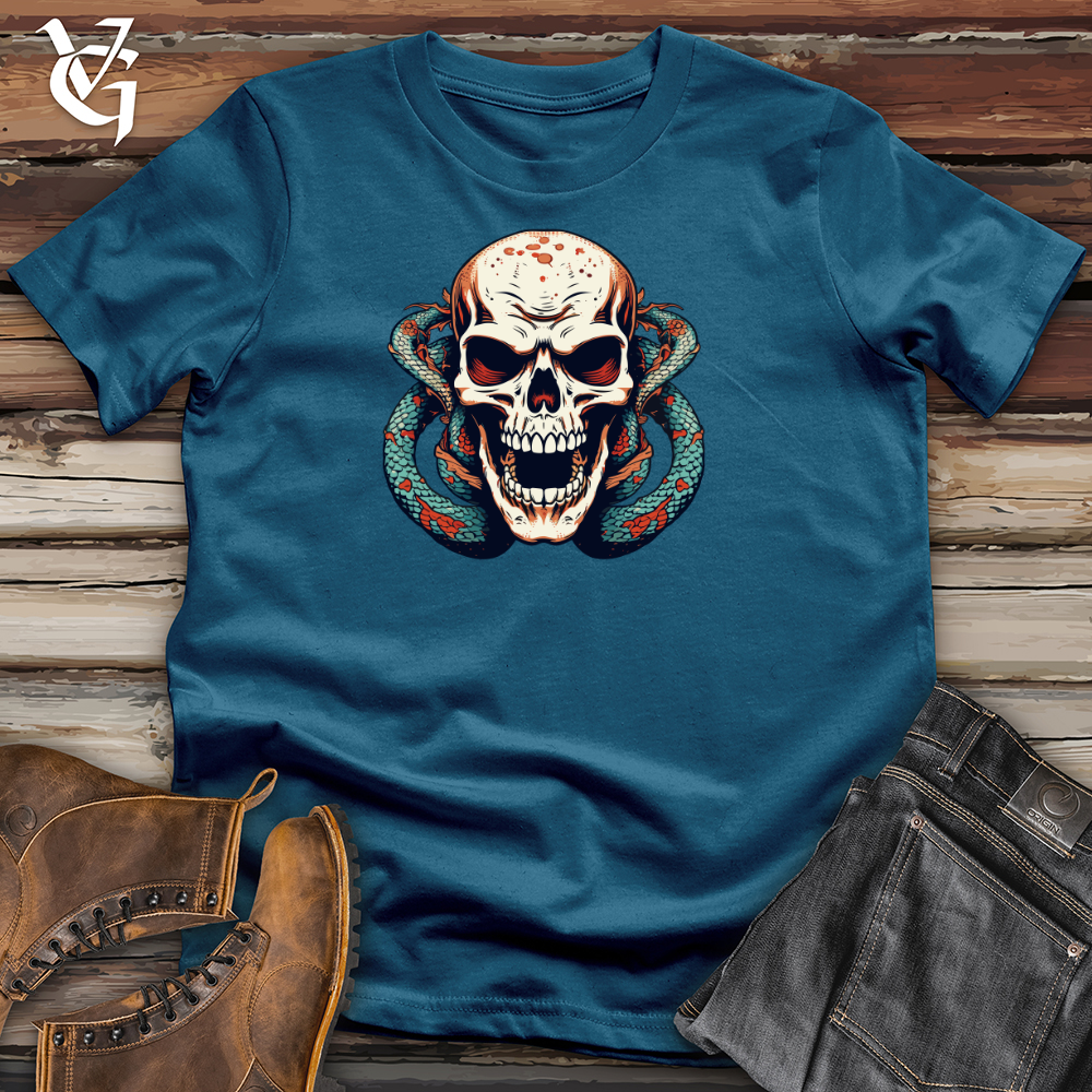 Viking Goods Serpents Remains Cotton Tee Deep Teal / L