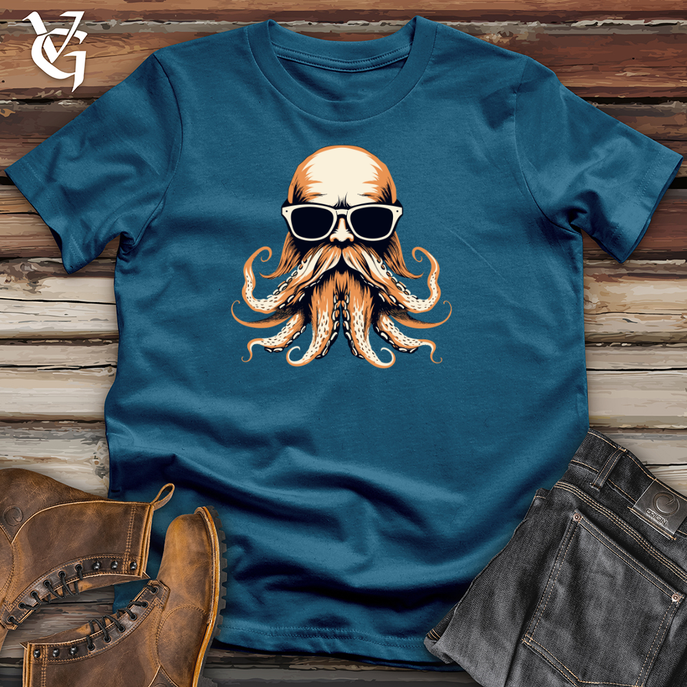 Viking Goods Shady Sea Beast Cotton Tee Deep Teal / L