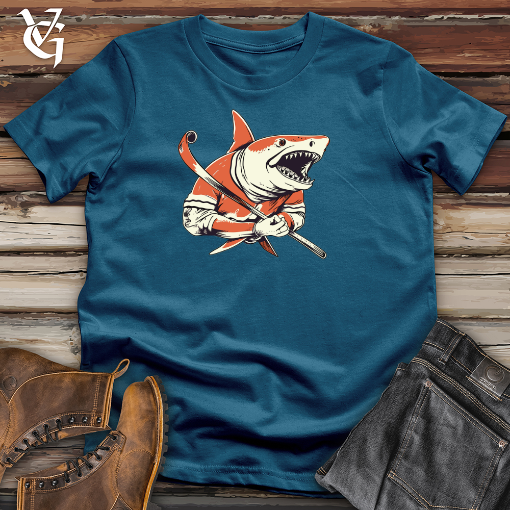 Viking Goods Sharkblade Slapshot Cotton Tee Deep Teal / L
