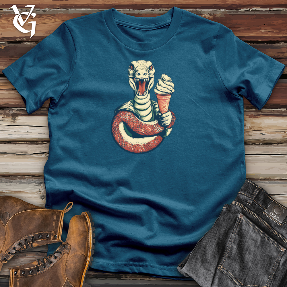 Viking Goods Slithery Sweet Balance. Cotton Tee Deep Teal / L