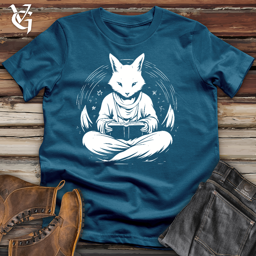 Viking Goods Studious Fox Cotton Tee Deep Teal / L