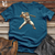 Viking Goods Tiger Slugger Swing Cotton Tee Deep Teal / L