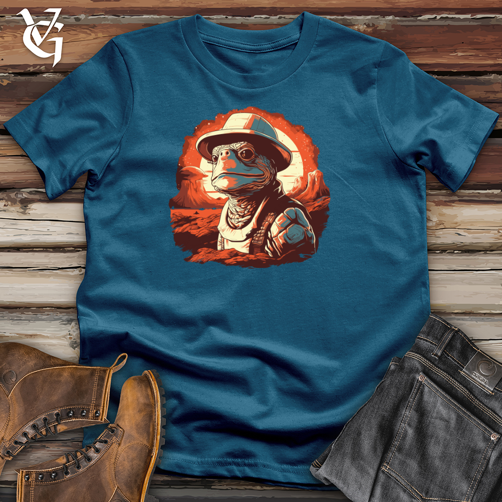 Viking Goods Tortoise Space Explorer Cotton Tee Deep Teal / L