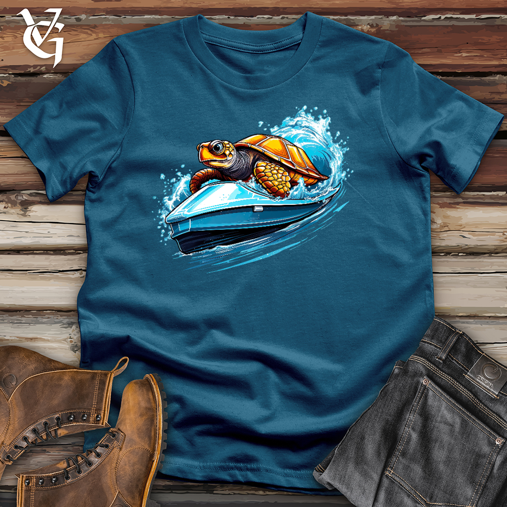 Viking Goods Turtle Racing Cotton Tee Deep Teal / L