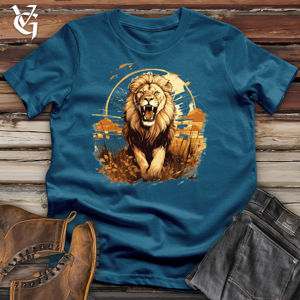 Viking Goods Untamable Lion Cotton Tee Deep Teal / L
