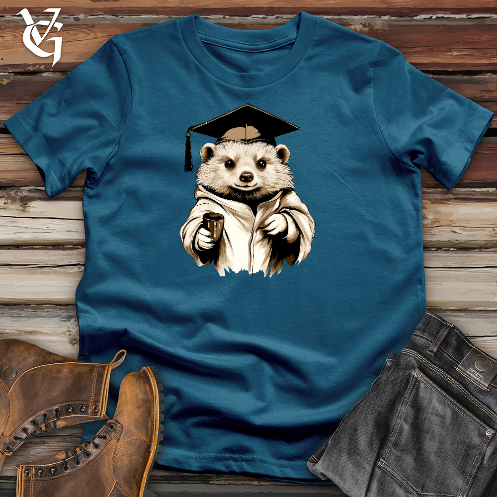 Viking Goods Valedictorian Hedgehog Cotton Tee Deep Teal / L