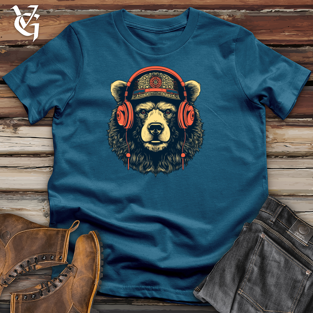 Viking Goods Vintage Groove Bruin Cotton Tee Deep Teal / L