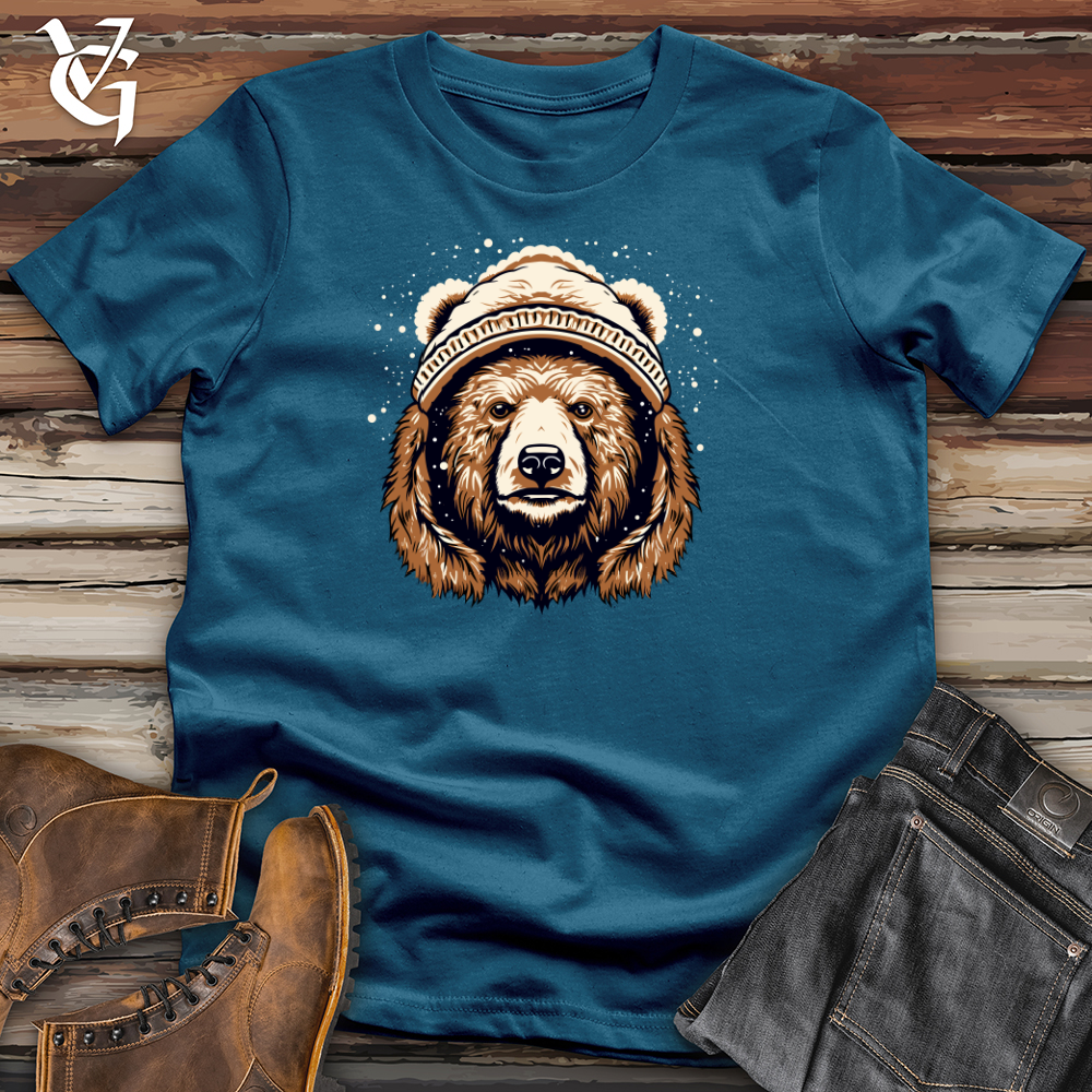 Viking Goods Vintage Snow Hat Bear Cotton Tee Deep Teal / L
