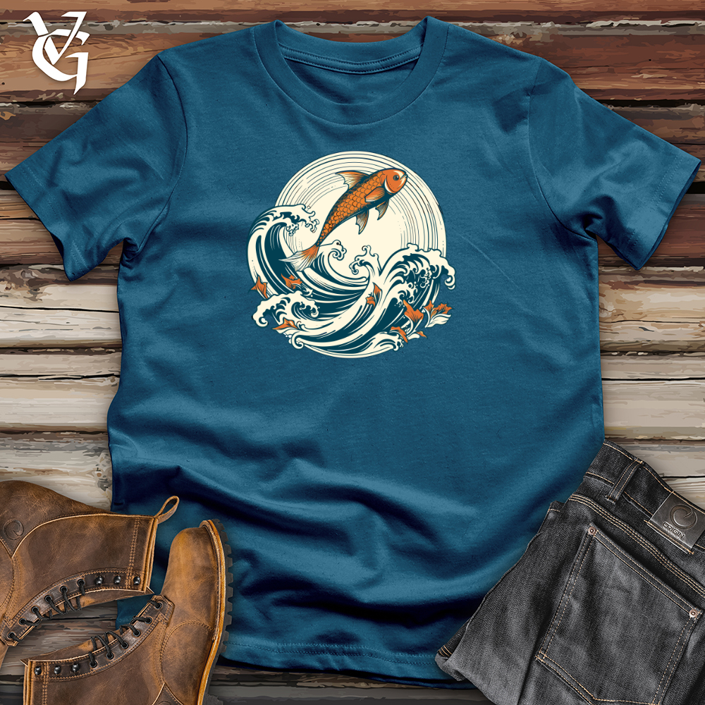 Viking Goods Whimsurfing Wave Rider Cotton Tee Deep Teal / L