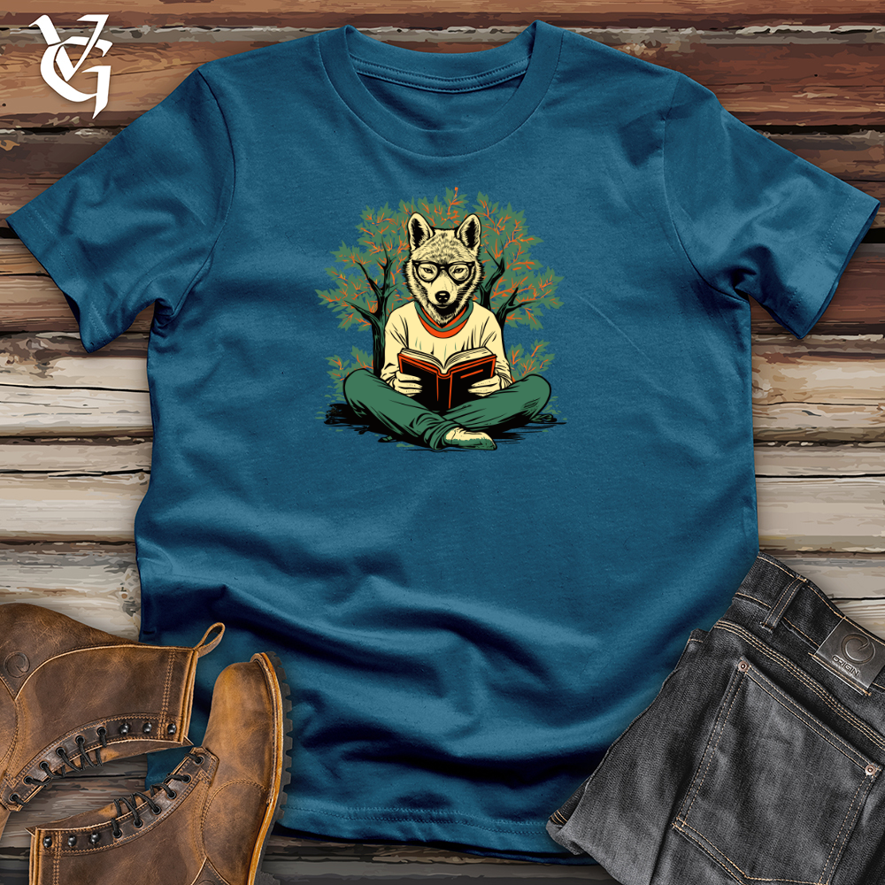 Viking Goods Woodland Bookworm Cotton Tee Deep Teal / L