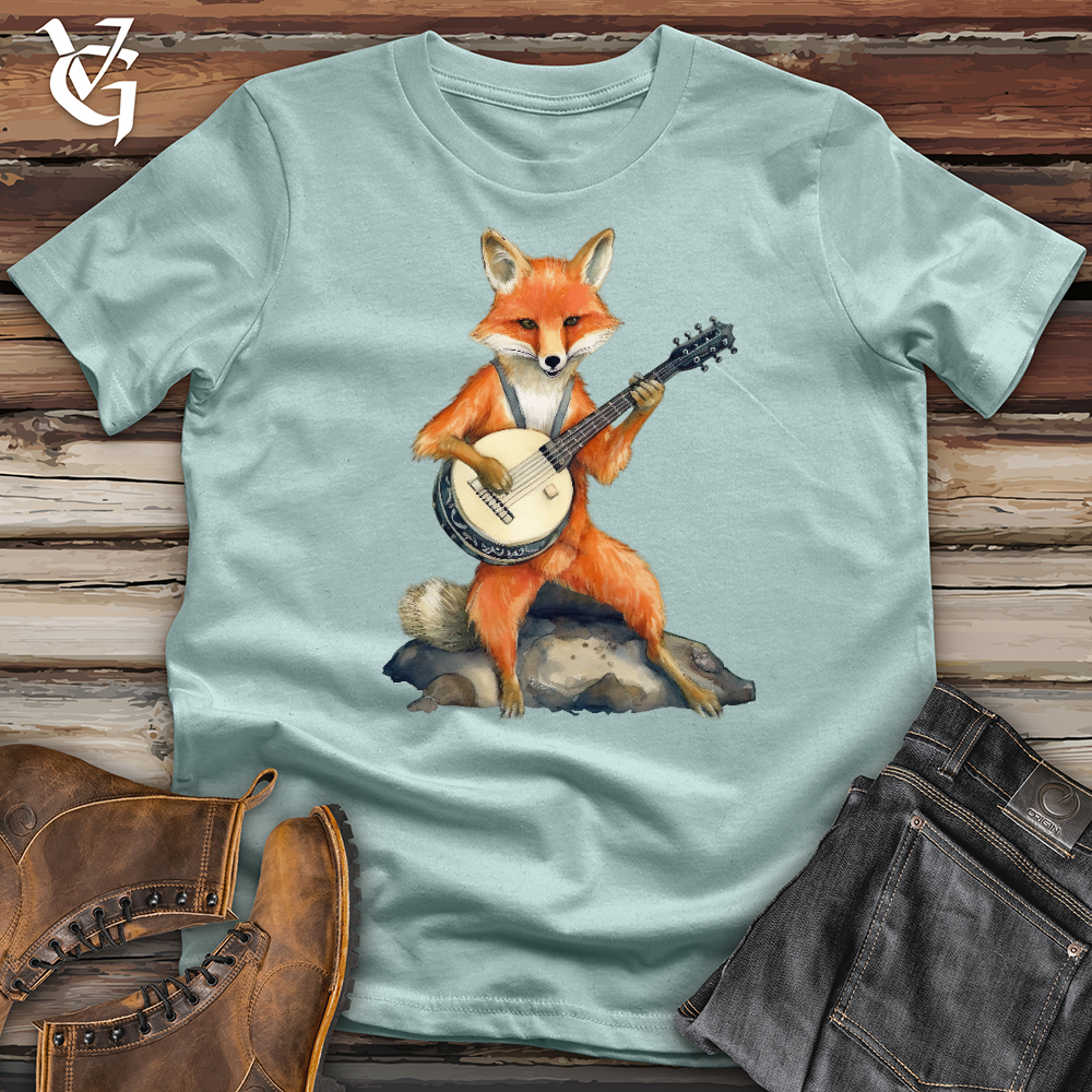 Viking Goods Banjo Fox Cotton Tee Dusty Blue / L