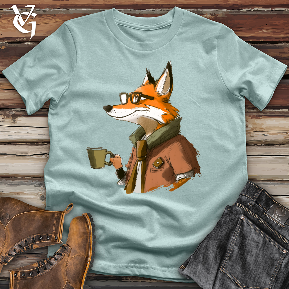 Viking Goods Corporate Fox Cotton Tee Dusty Blue / L