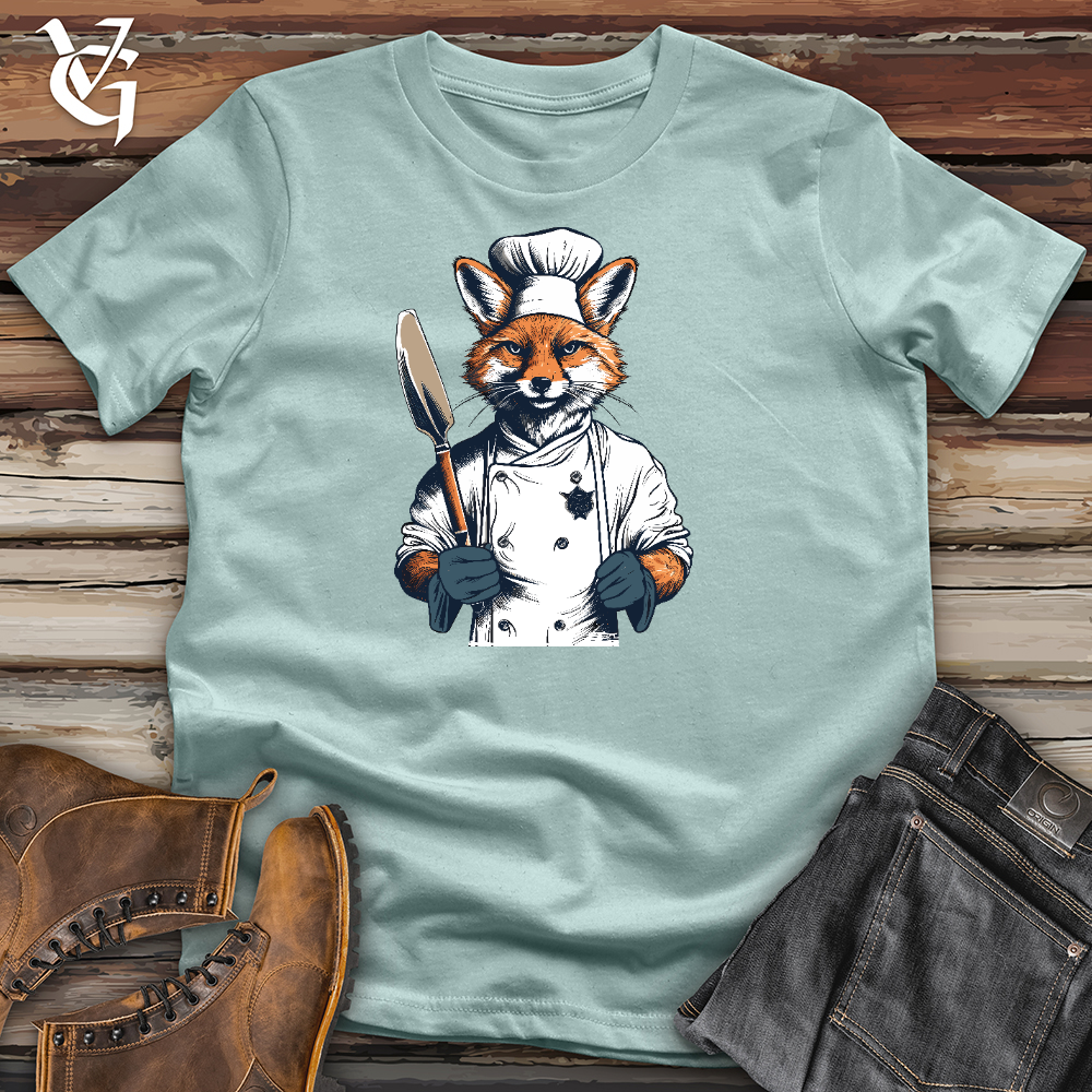Viking Goods Culinary Fox Master Cotton Tee Dusty Blue / L