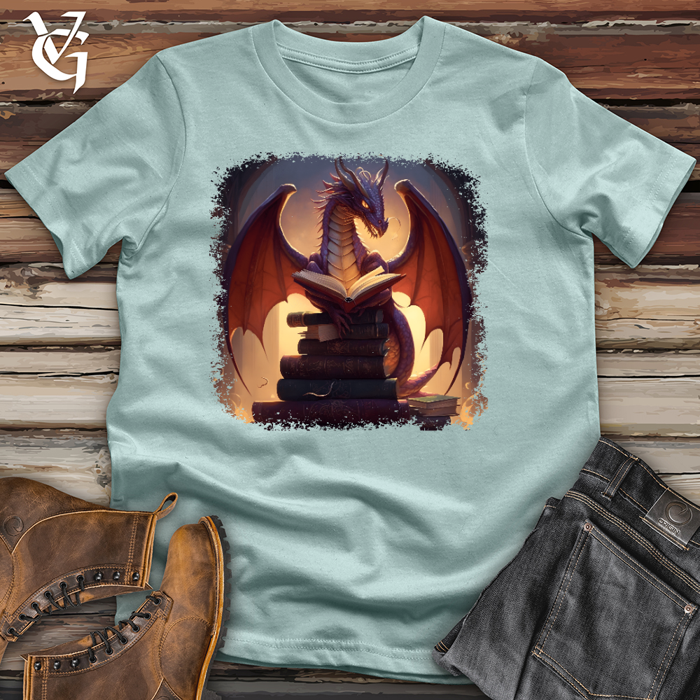 Viking Goods Diligent Dragon Cotton Tee Dusty Blue / L