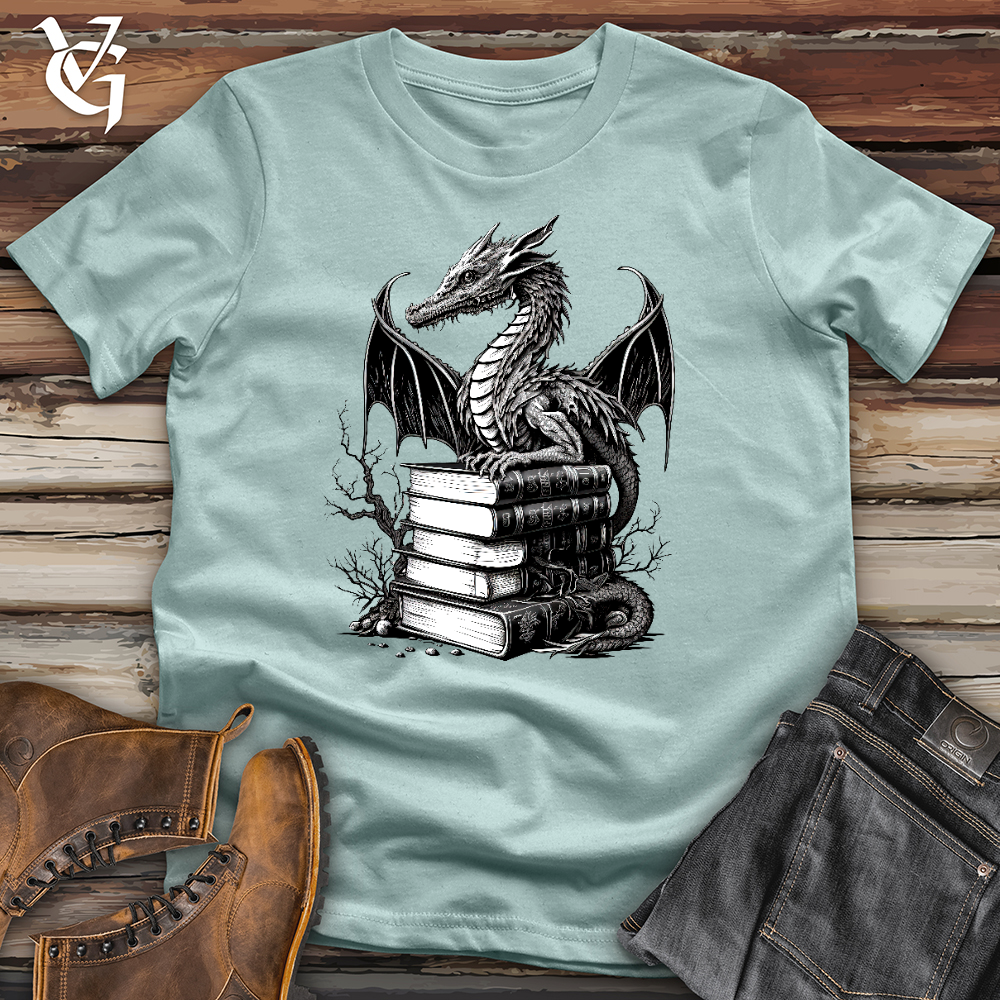 Viking Goods Dragon Professor Cotton Tee Dusty Blue / L