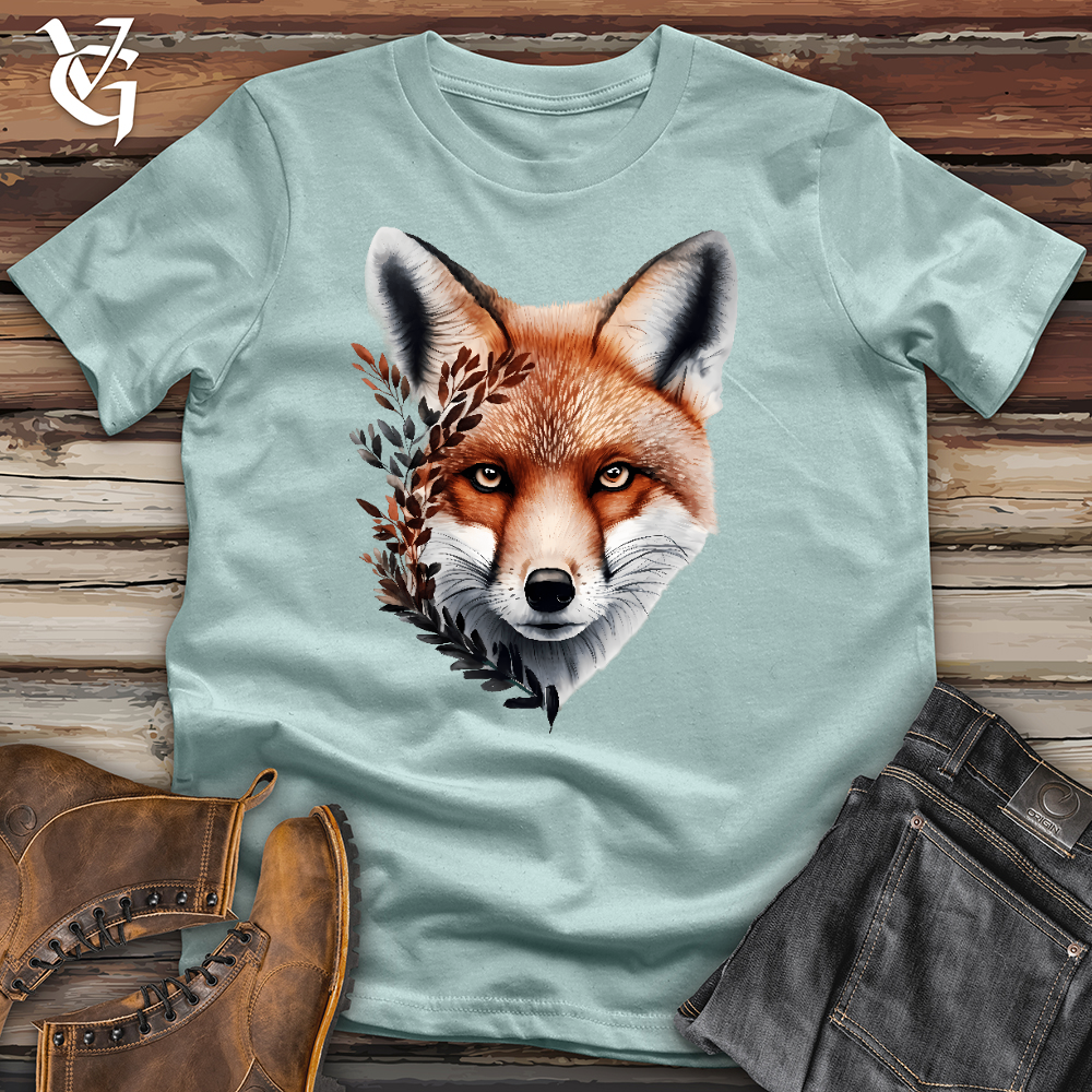 Viking Goods Fox Nature Cotton Tee Dusty Blue / L