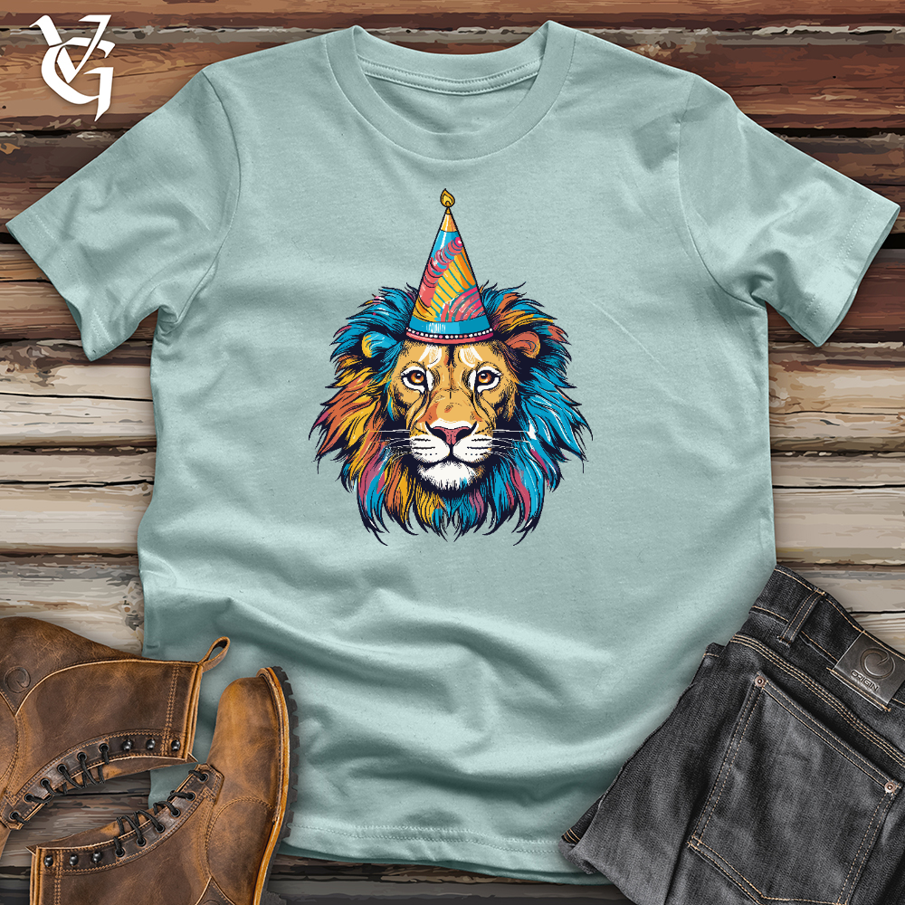 Viking Goods Lion Birthday Cotton Tee Dusty Blue / L