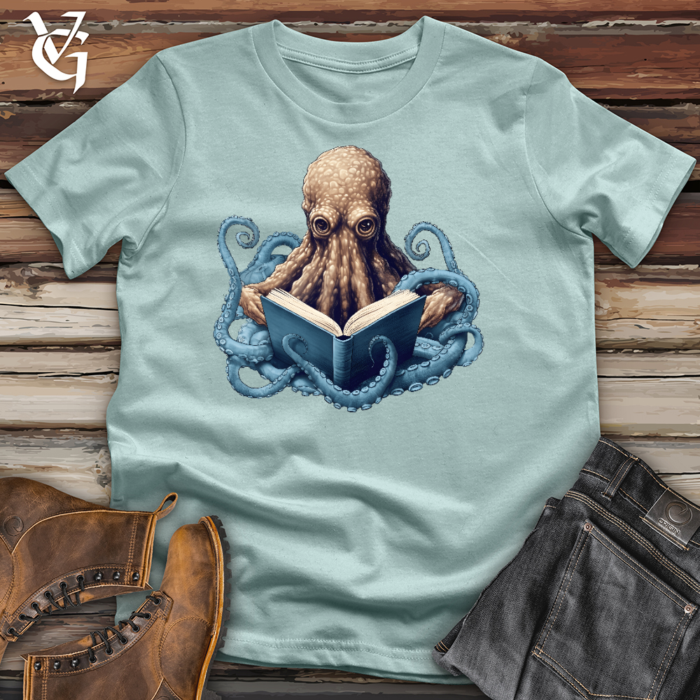 Viking Goods Octopus Professor Cotton Tee Dusty Blue / L