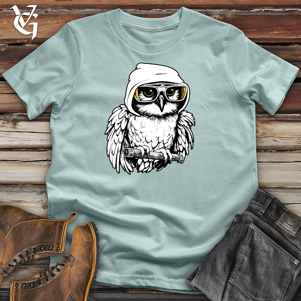 Viking Goods Owl Shredder Cotton Tee Dusty Blue / L