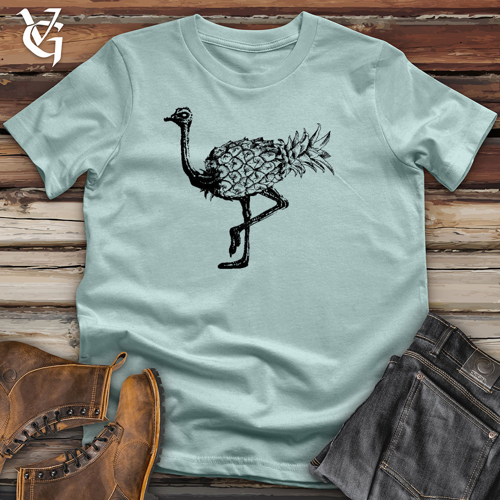 Viking Goods Pineapple Ostrich Cotton Tee Dusty Blue / L