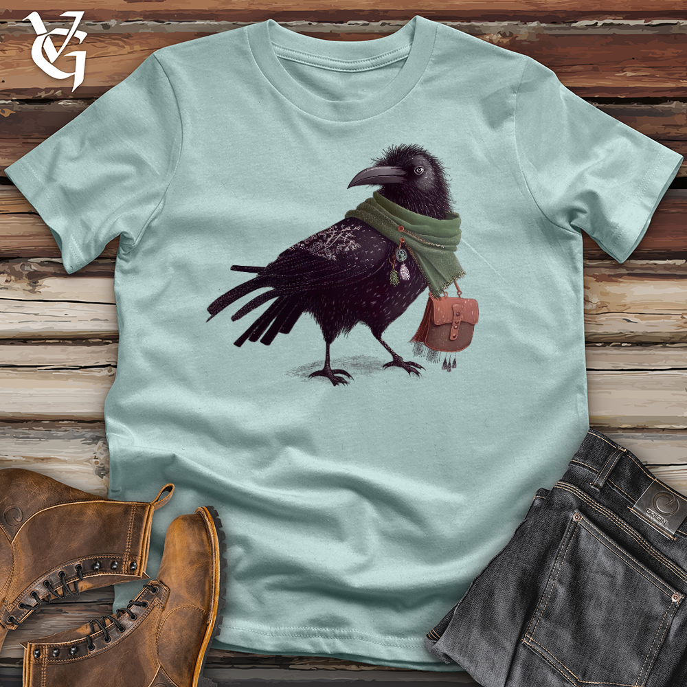 Viking Goods Raven Deva Cotton Tee Dusty Blue / L