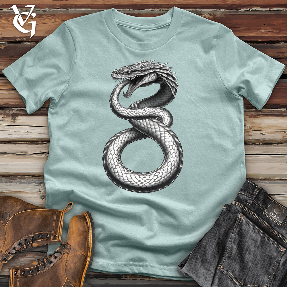 Viking Goods Serpent Tail Cotton Tee Dusty Blue / L