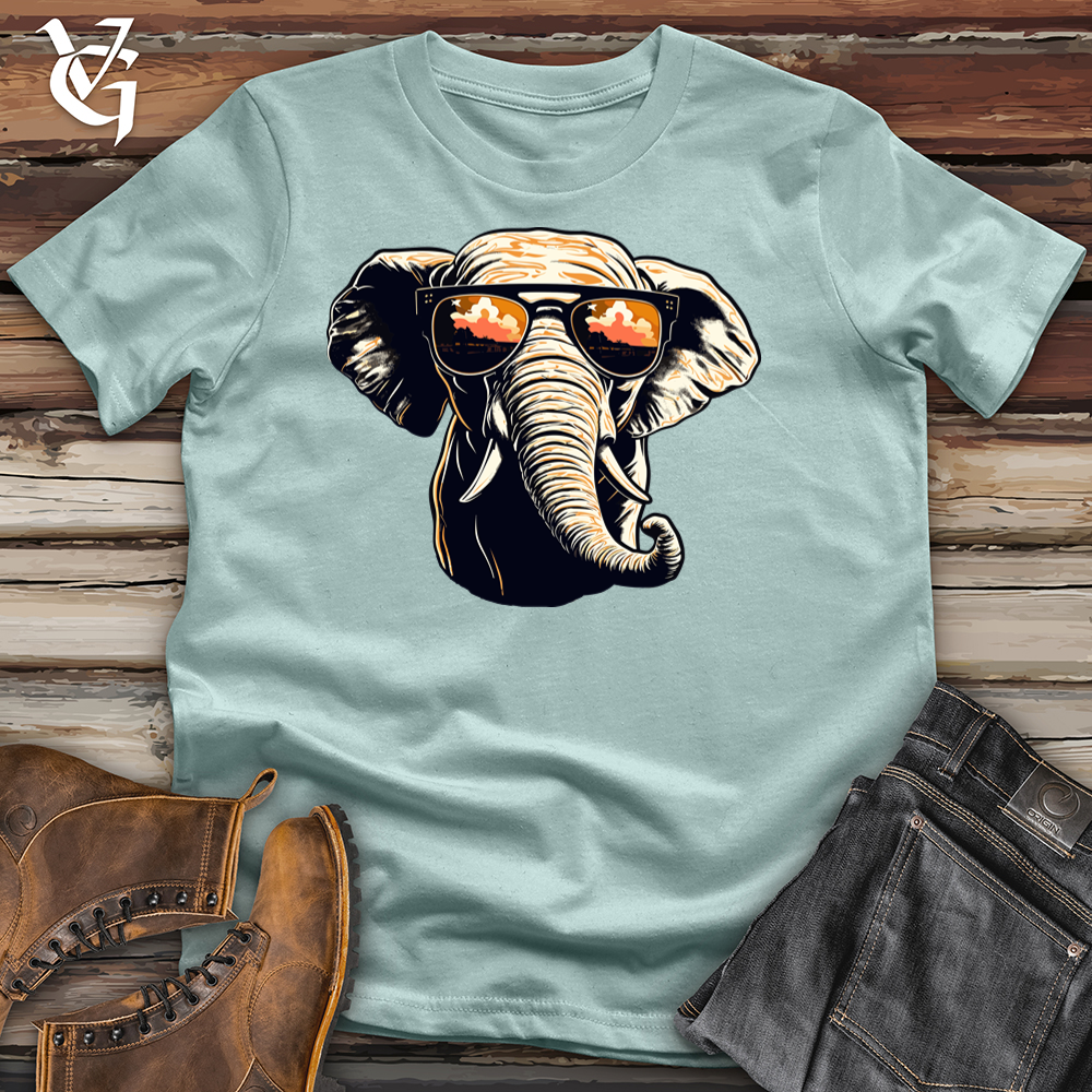 Viking Goods Shreddin Elephant Vibe Cotton Tee Dusty Blue / L