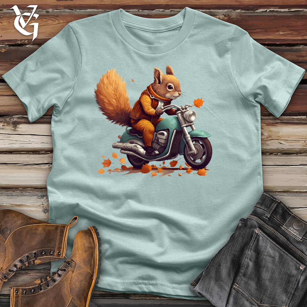 Viking Goods Squirrel Cycle Cotton Tee Dusty Blue / L