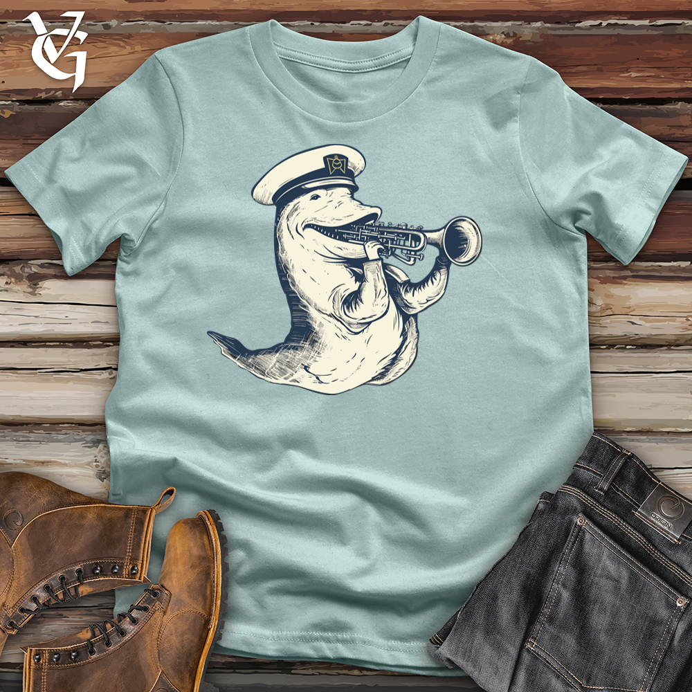 Viking Goods Swingin Sea Serenade Cotton Tee Dusty Blue / L