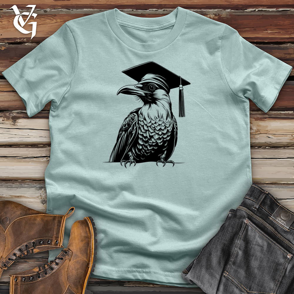 Viking Goods Wise Feather Diploma Cotton Tee Dusty Blue / L