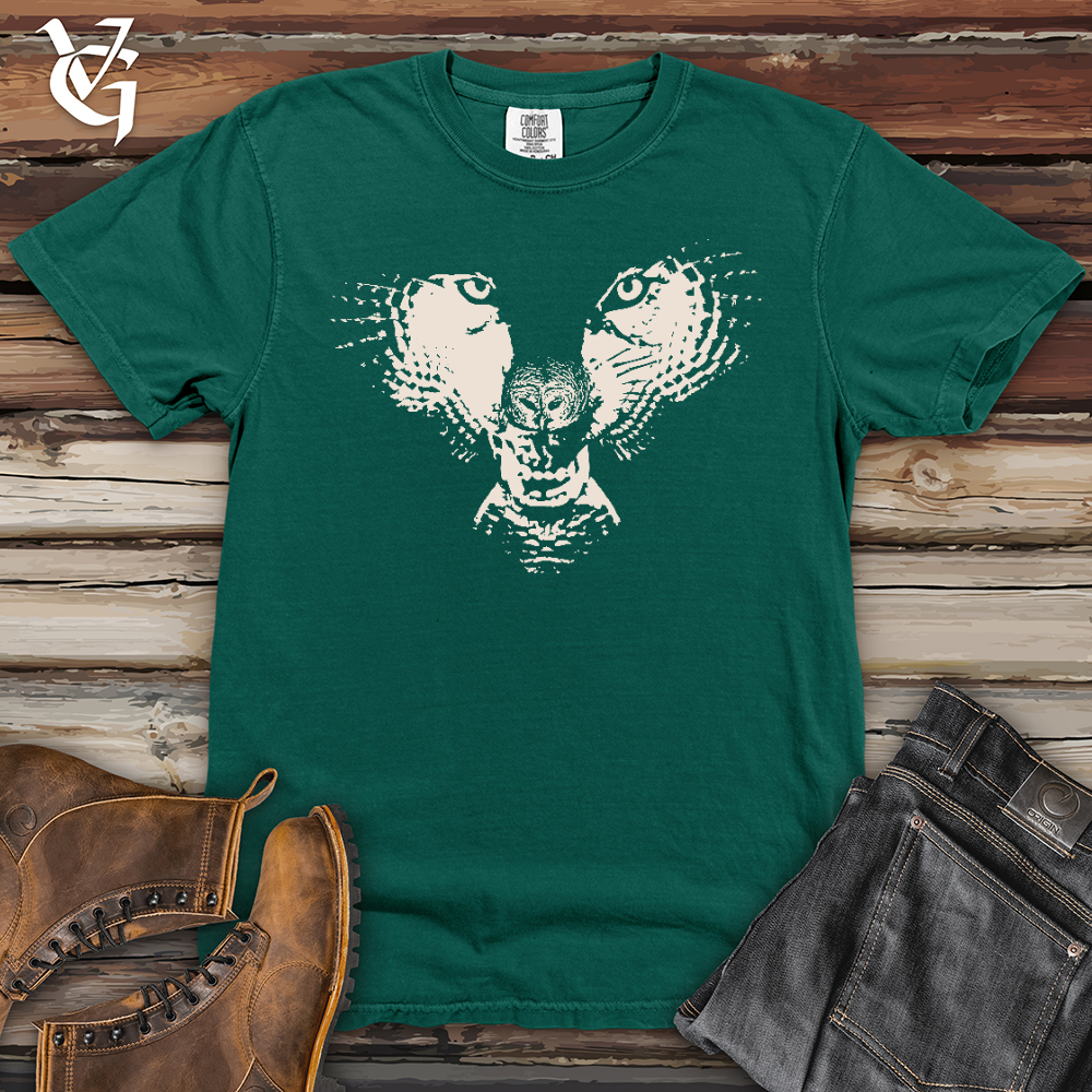 Viking Goods Flying Wolf Heavy Cotton Comfort Colors Tee Emerald / L