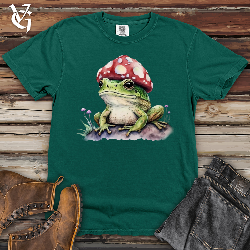Viking Goods Frog Mushroom Head Heavy Cotton Comfort Colors Tee Emerald / L