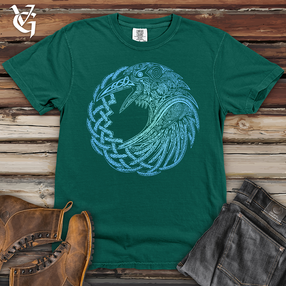 Viking Goods Glass Raven Heavy Cotton Comfort Colors Tee Emerald / L