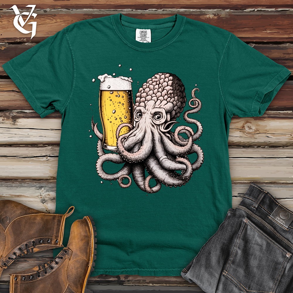 Viking Goods Hoptopus Heavy Cotton Comfort Colors Tee Emerald / L