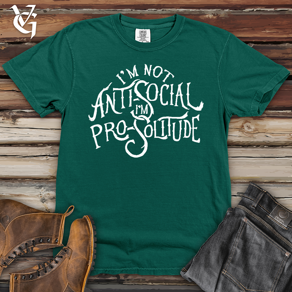 Viking Goods I'm Not AntiSocial Heavy Cotton Comfort Colors Tee Emerald / L