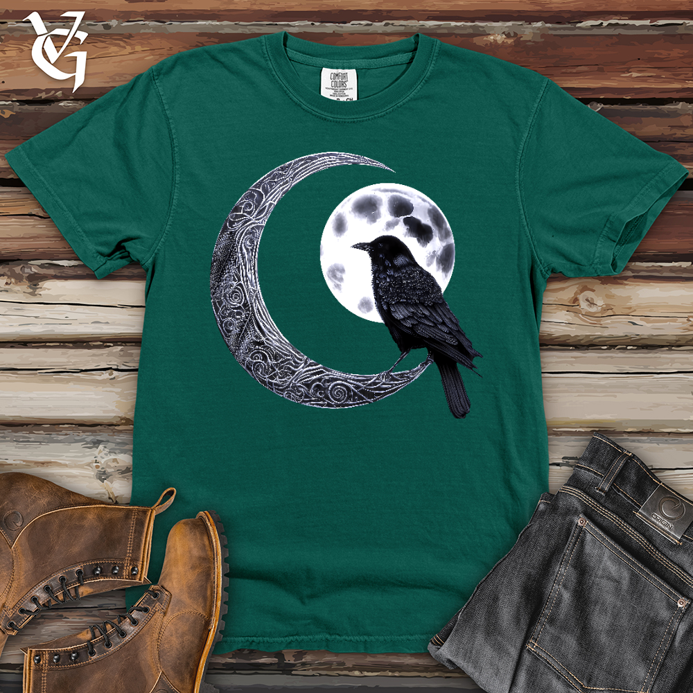 Viking Goods Raven & Moon Negotiations Heavy Cotton Comfort Colors Tee Emerald / L