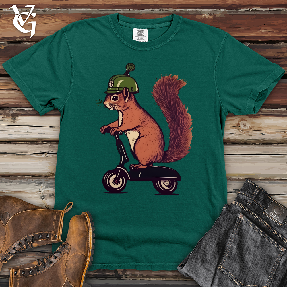 Viking Goods Squirrel Scoot Heavy Cotton Comfort Colors Tee Emerald / L