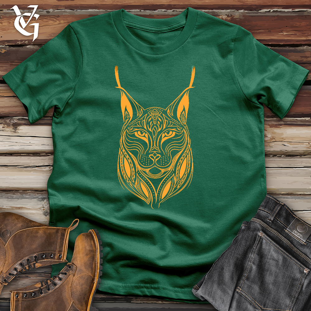 Viking Goods Intricate Lynx Cotton Tee Evergreen / L
