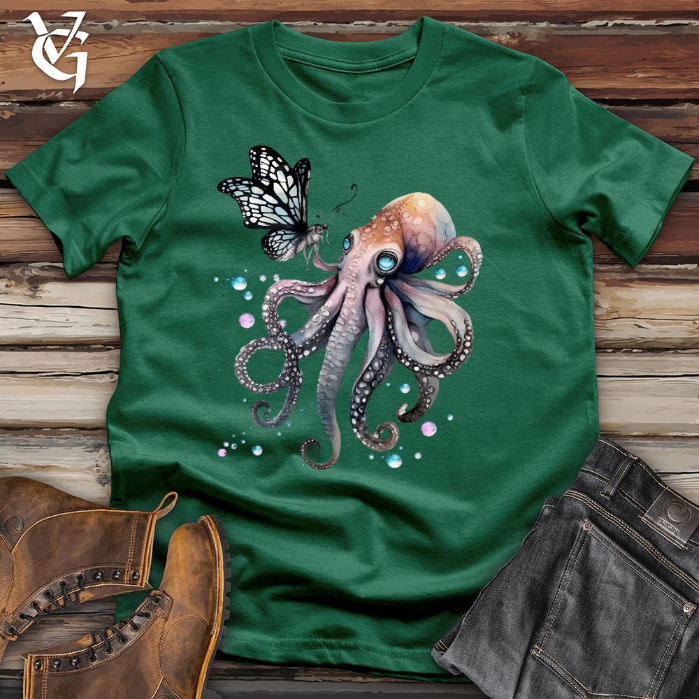 Viking Goods Octopus Butterfly Cotton Tee Evergreen / L