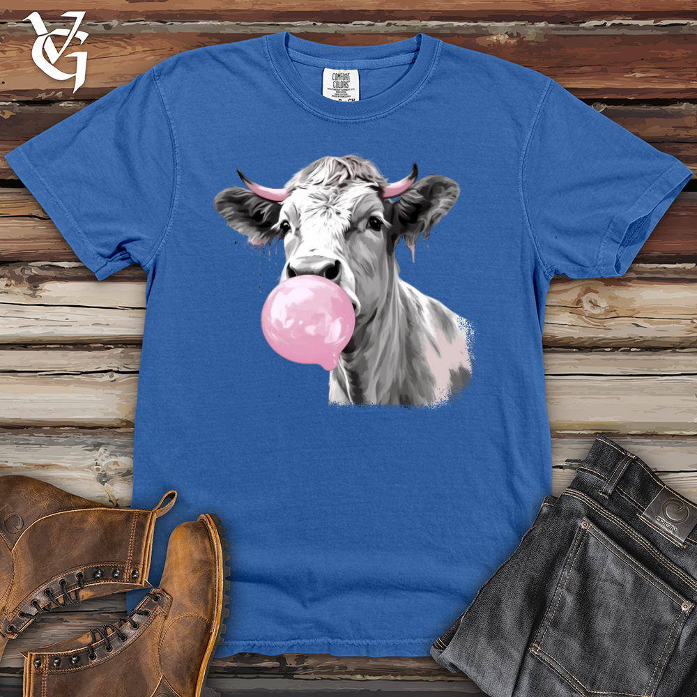 Viking Goods Cow Gum Heavy Cotton Comfort Colors Tee Flo Blue / L
