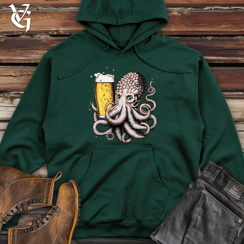 Viking Goods Hoptopus Midweight Hooded Sweatshirt Forest Green / L