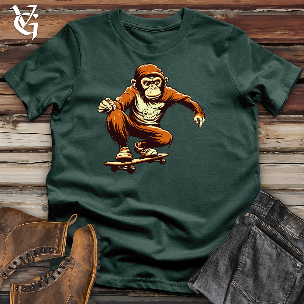 Viking Goods A Monkey Doing Skating Cotton Tee Forest / L