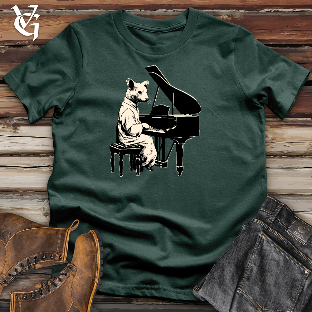 Viking Goods A Mouse Playing Piano Cotton Tee Forest / L