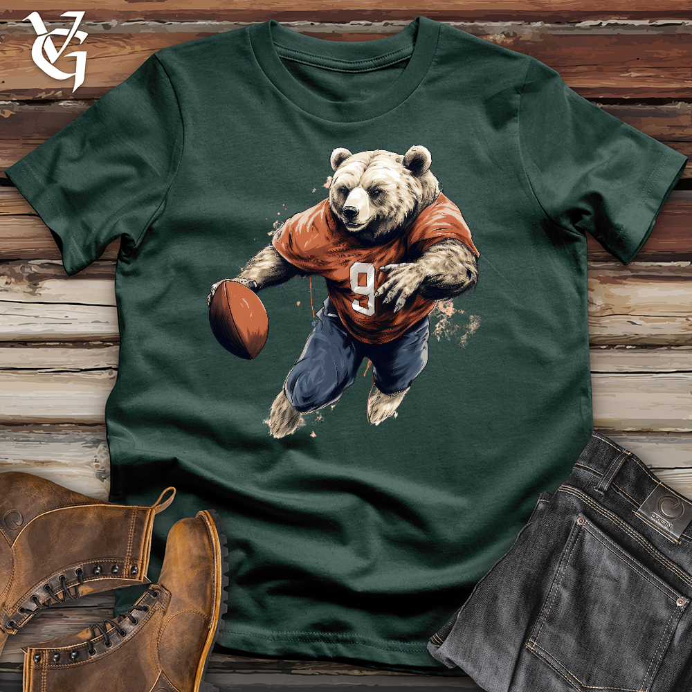 Viking Goods Bear Quarterback Cotton Tee Forest / L