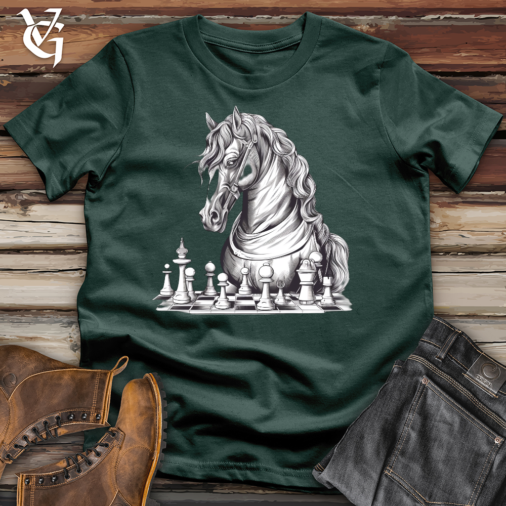 Viking Goods Chess Knight Cotton Tee Forest / L