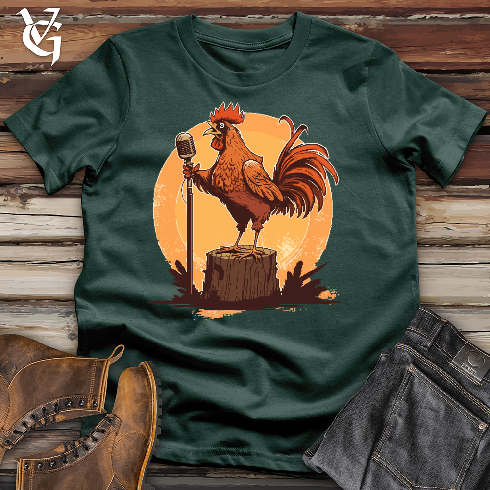 Viking Goods Chicken Rockstar Cotton Tee Forest / L
