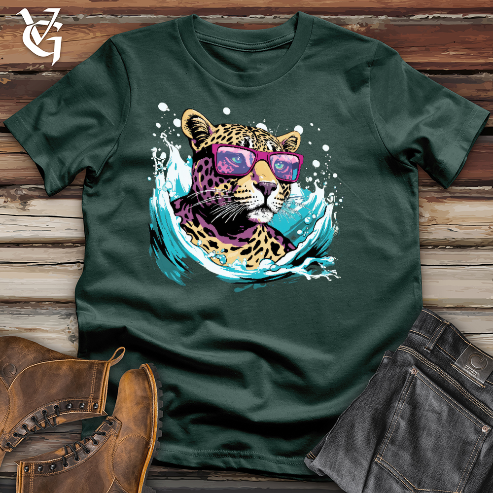 Viking Goods Chillin Cheetah Cotton Tee Forest / L