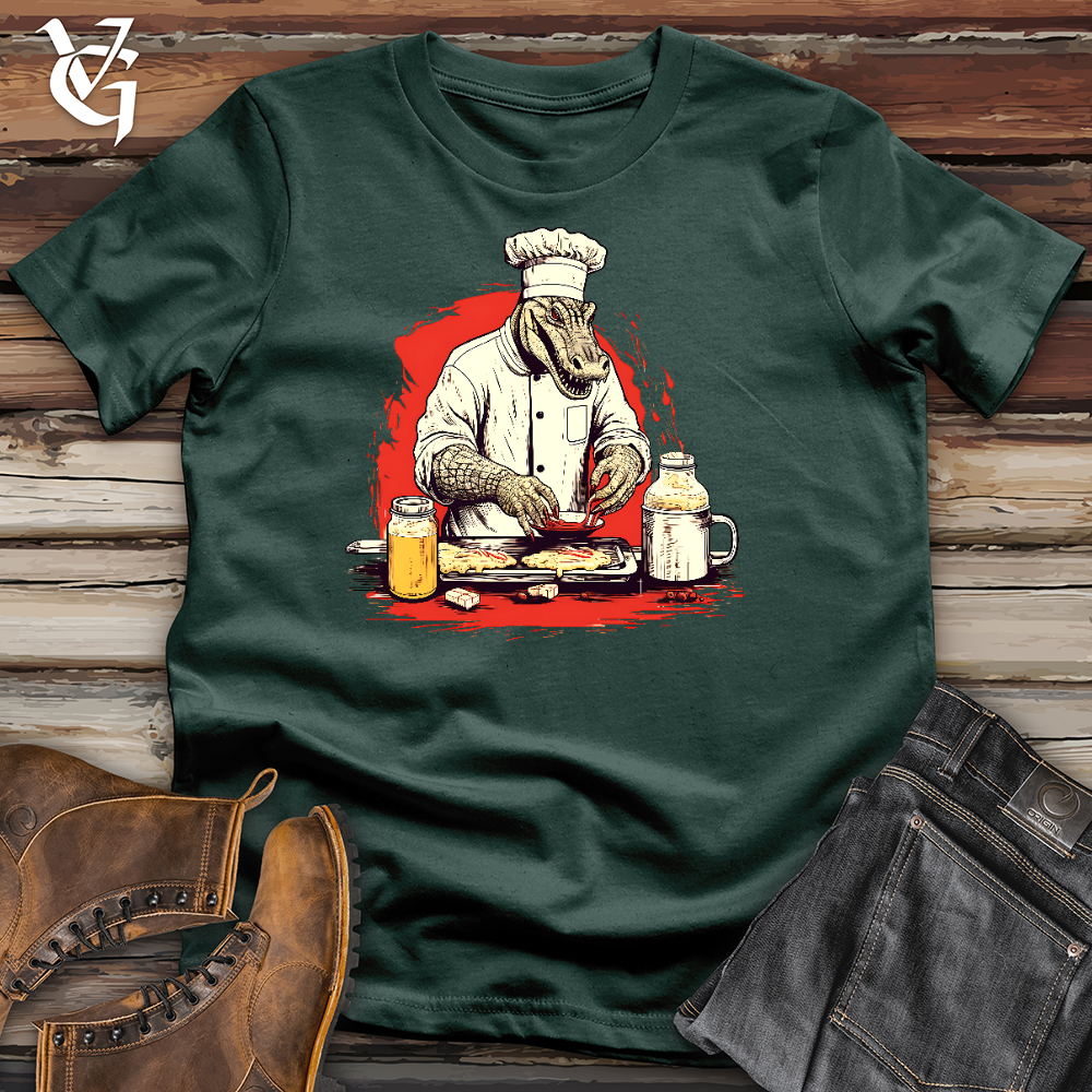 Viking Goods Cooking Crocodile cotton Tee Forest / L